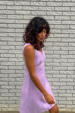 Vestido Corto Lino
