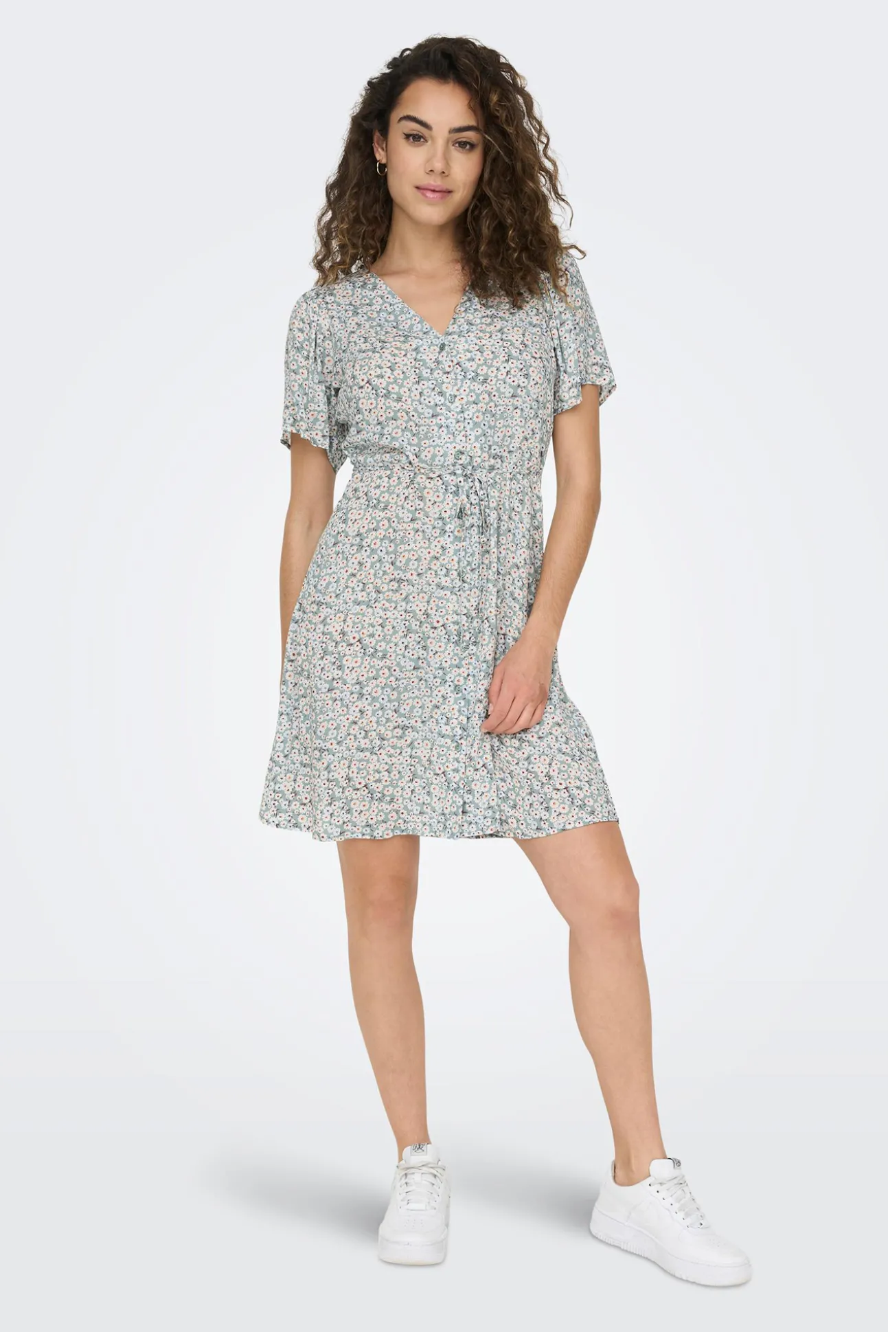 Vestido Corto Manga Corta