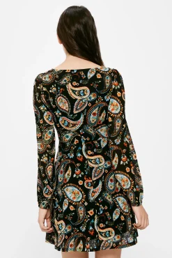 Vestido Corto Paisley