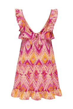 Vestido Corto Tirantes Con Volante