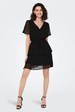 Vestido Corto Volantes
