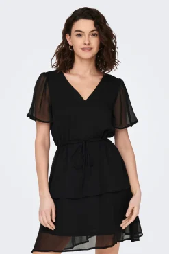 Vestido Corto Volantes