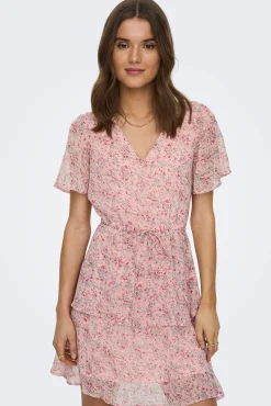 Vestido Corto Volantes