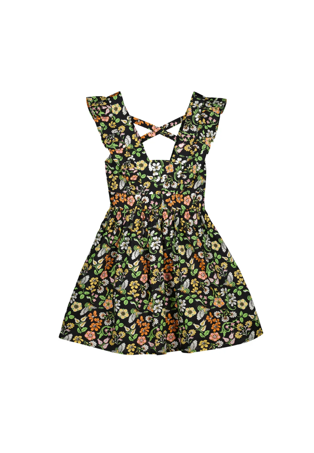 Vestido Corto Volantes Volumen