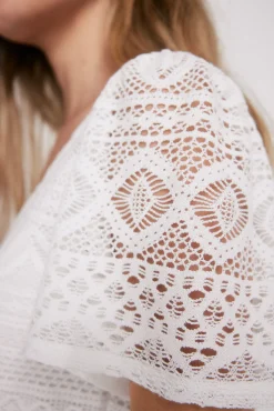 Vestido De Crochet De Punto