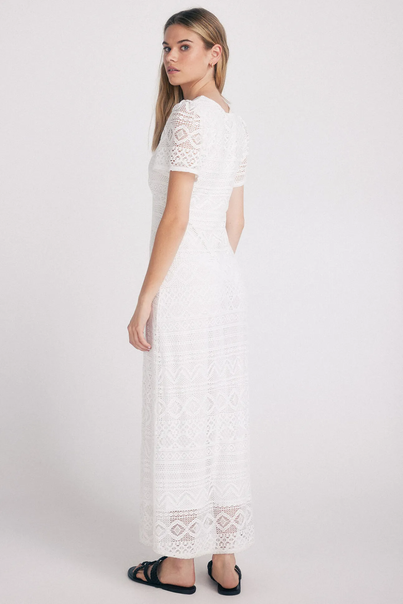 Vestido De Crochet De Punto