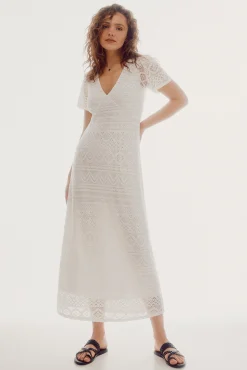 Vestido De Crochet De Punto