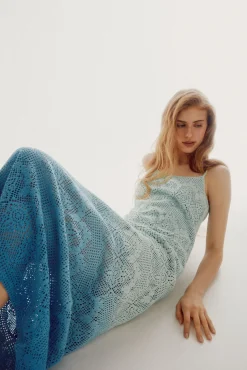 Vestido De Crochet De Punto