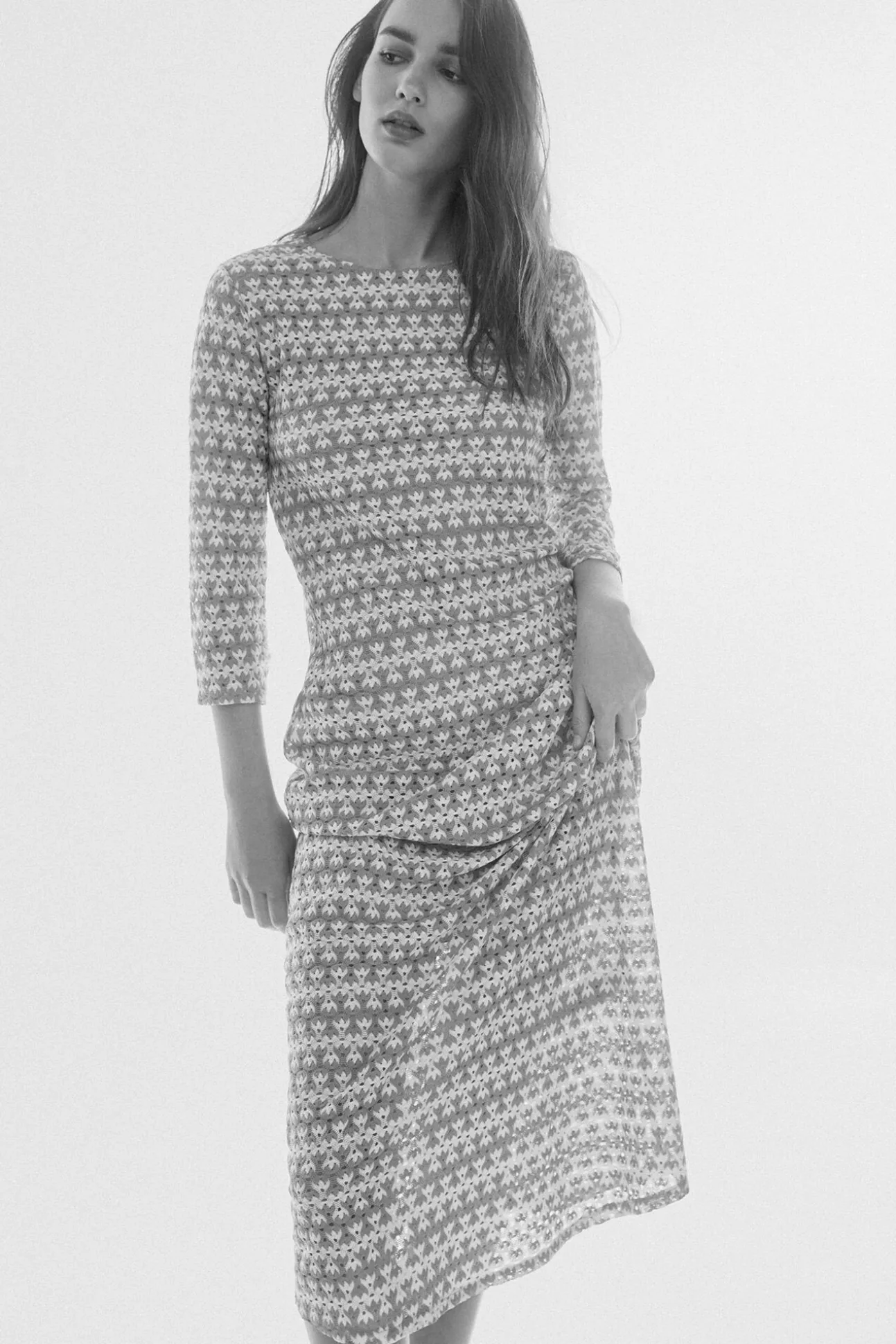 Vestido De Encaje De Punto