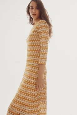 Vestido De Encaje De Punto