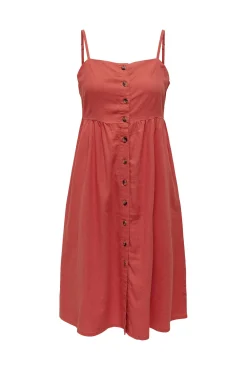 Vestido De Lino Midi