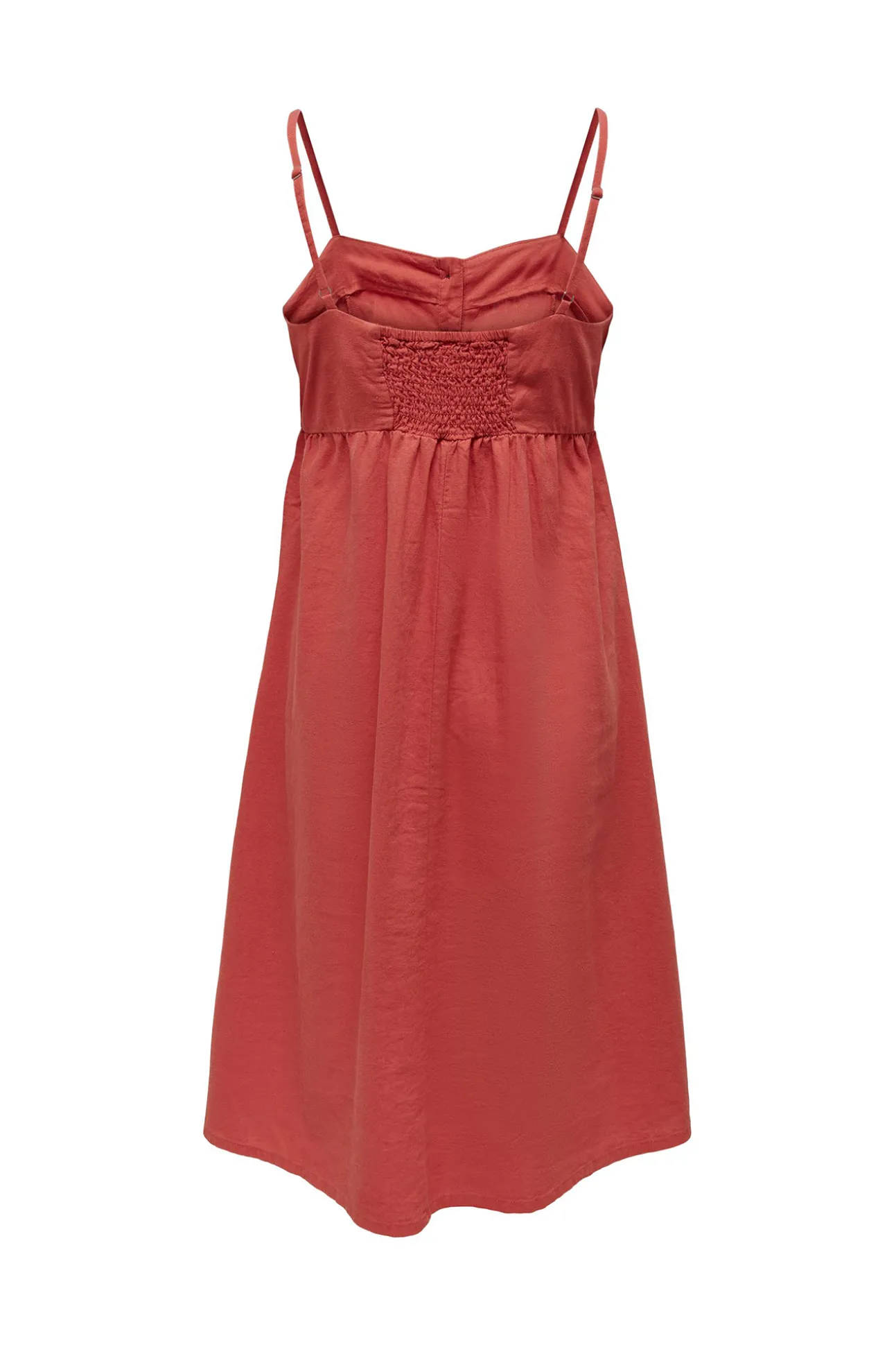 Vestido De Lino Midi