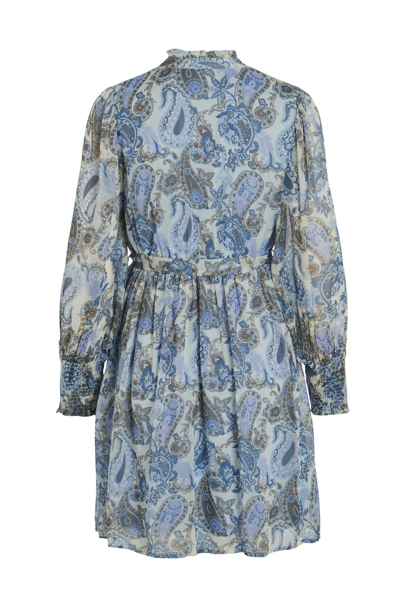 Vestido De Manga Larga Corto Paisley