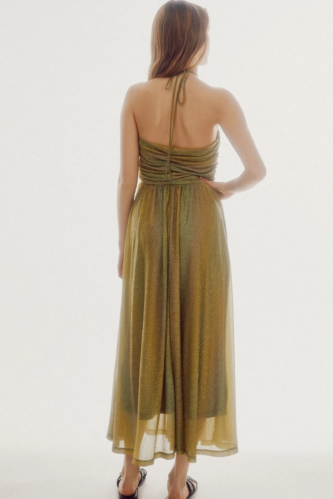 Vestido De Punto Halter