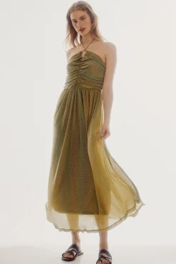 Vestido De Punto Halter