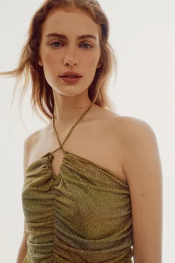 Vestido De Punto Halter