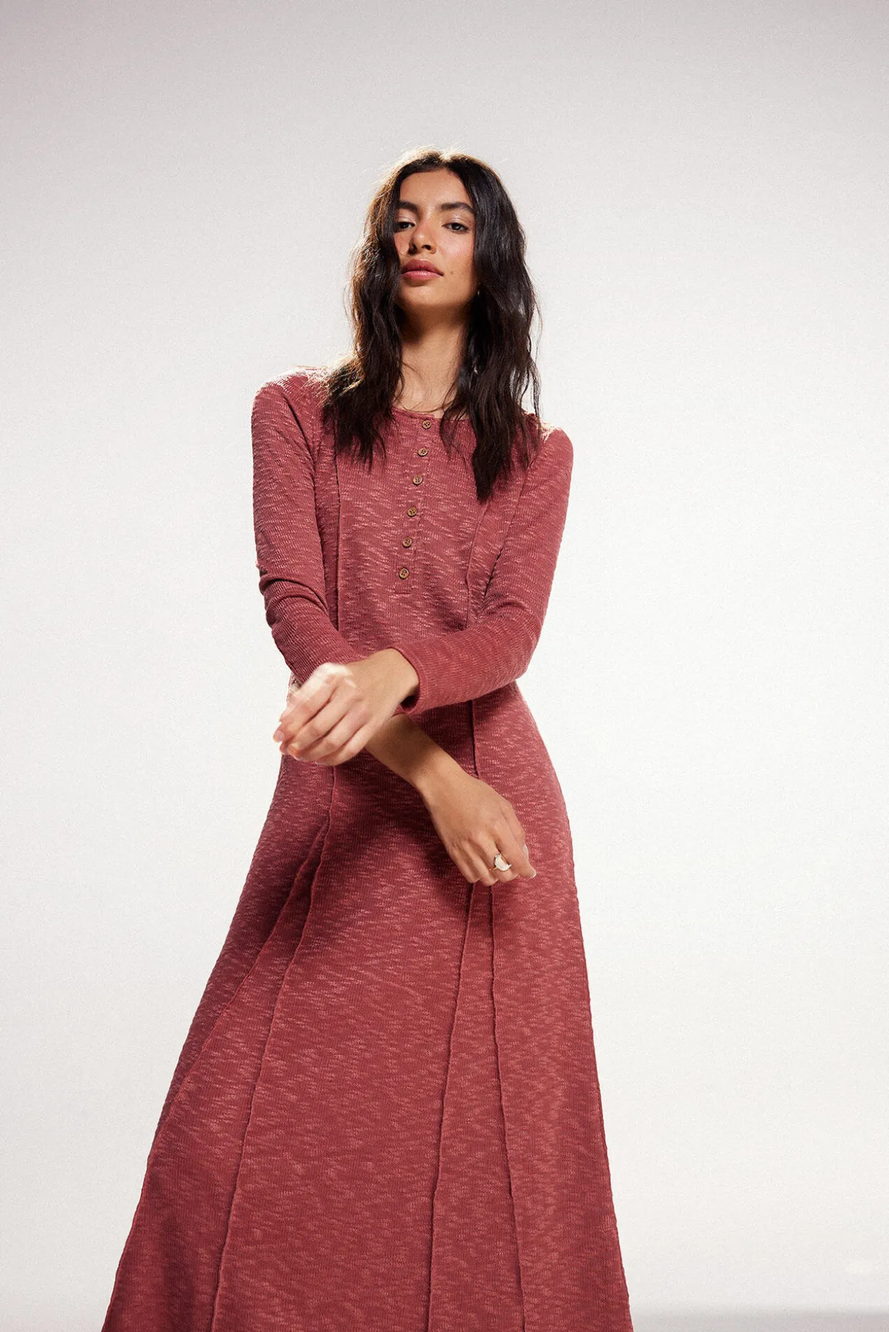 Vestido De Punto Largo.
