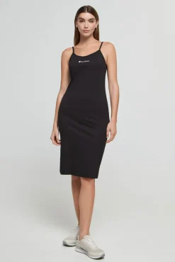 Vestido De Tirantes Con Logotipo Pequeno