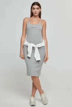 Vestido De Tirantes Con Logotipo Pequeno