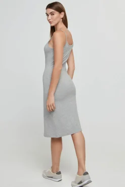 Vestido De Tirantes Con Logotipo Pequeno