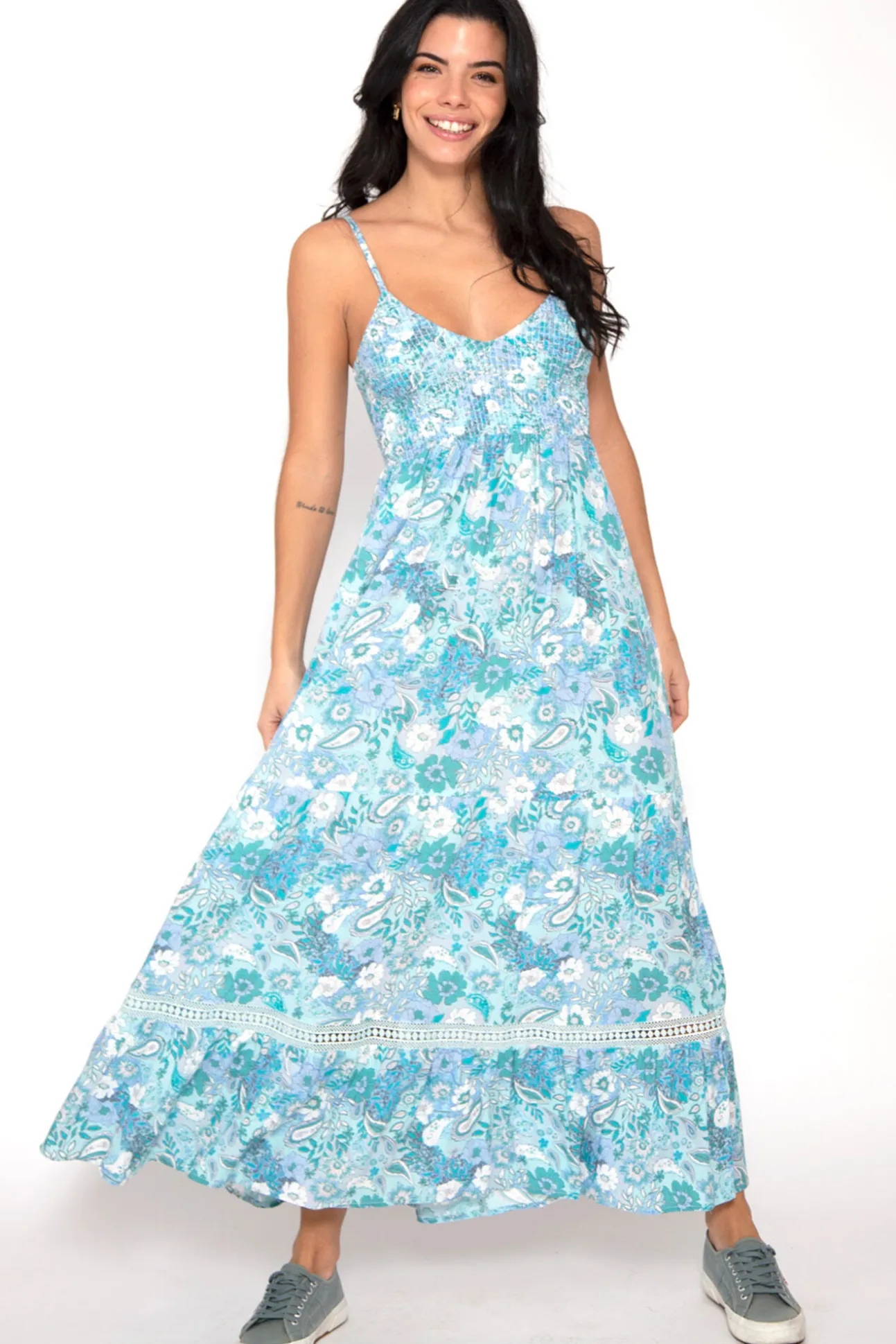 Vestido De Tirantes Con Print