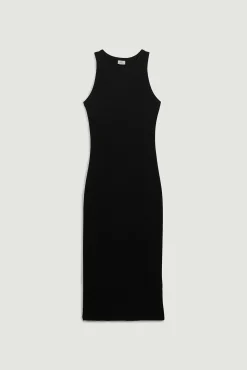 Vestido De Tirantes De Punto Acanalado