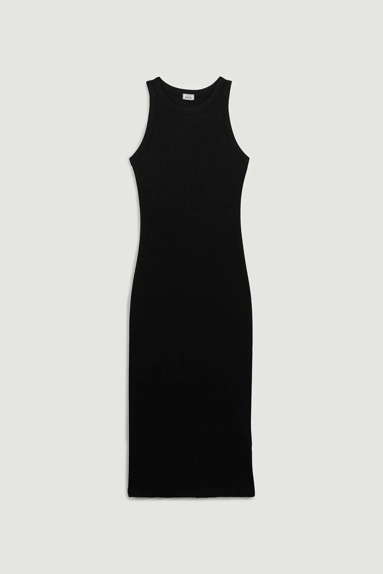 Vestido De Tirantes De Punto Acanalado
