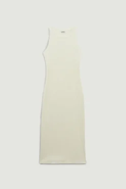 Vestido De Tirantes De Punto Acanalado