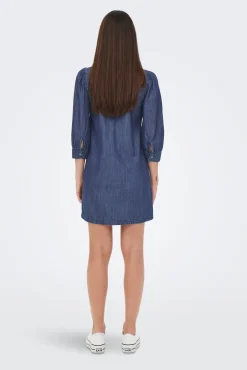Vestido Denim Manga Larga