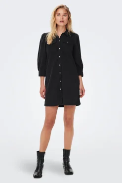 Vestido Denim Manga Larga