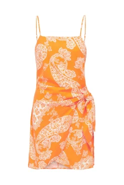 Vestido Detalle Lazo Con Lino