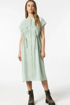 Vestido Efecto Piel De Melocoton