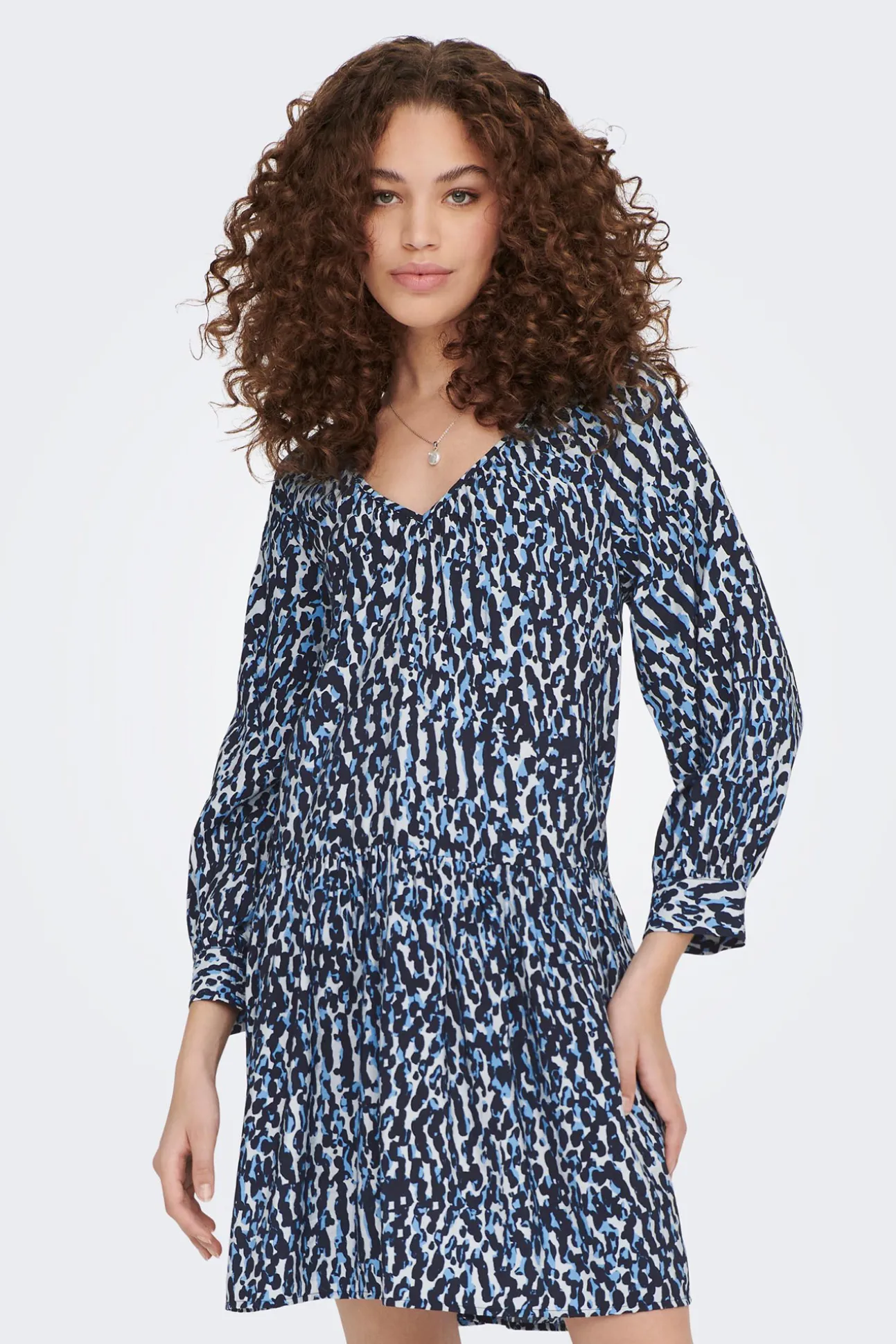 Vestido Estampado Corto