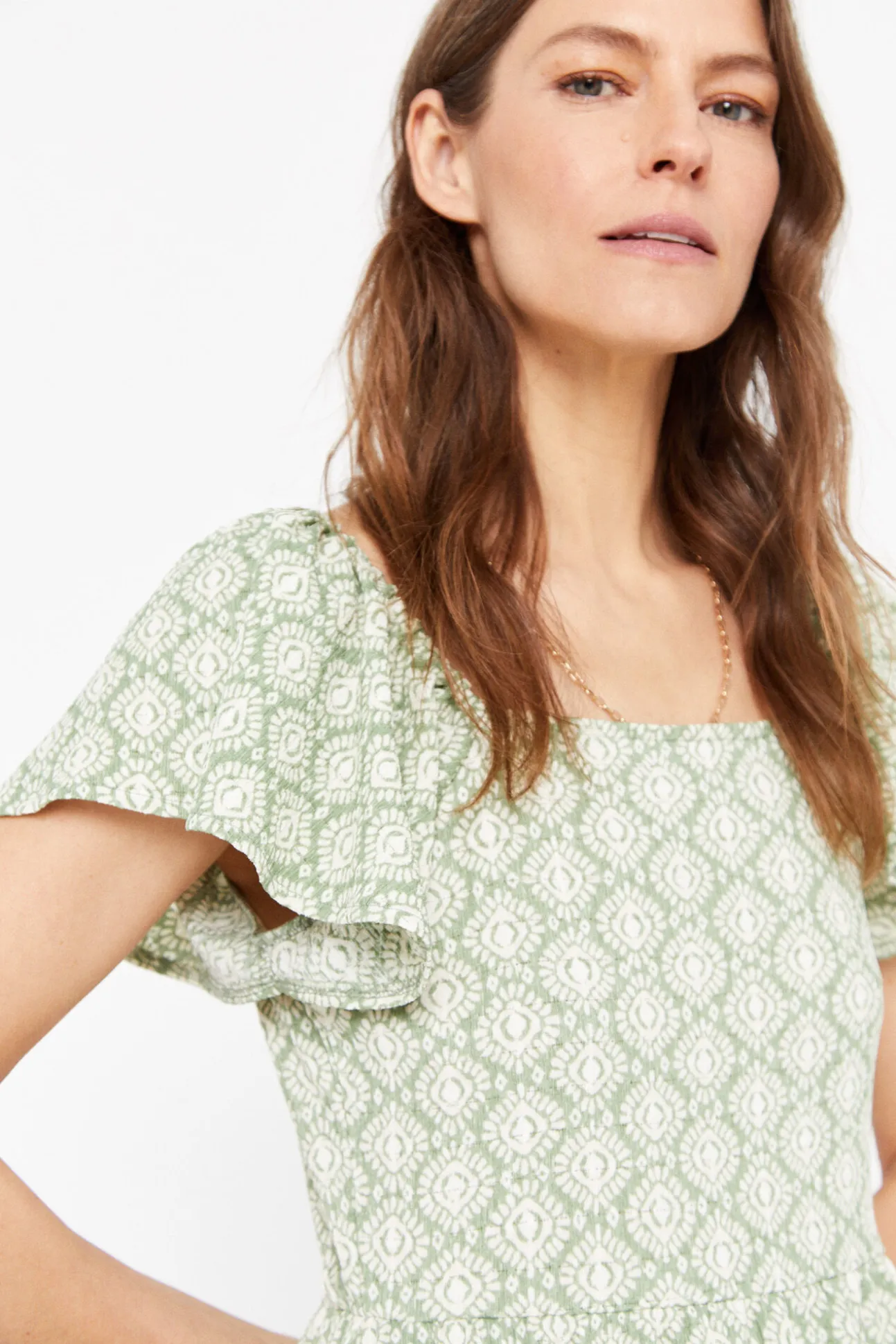 Vestido Estampado Estructura