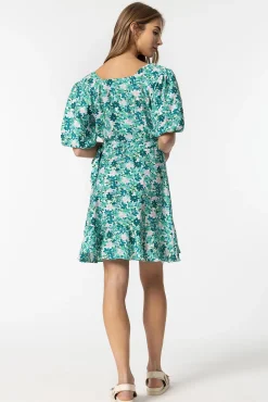 Vestido Estampado Floral Cruzado