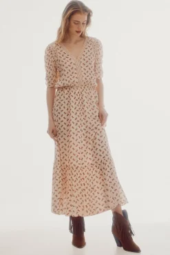 Vestido Estampado Largo