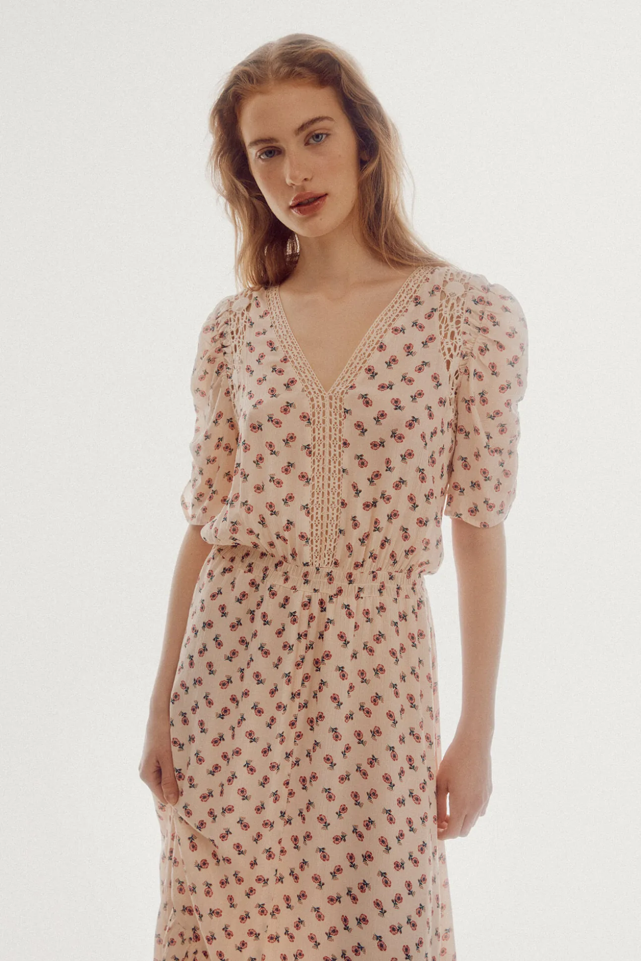 Vestido Estampado Largo