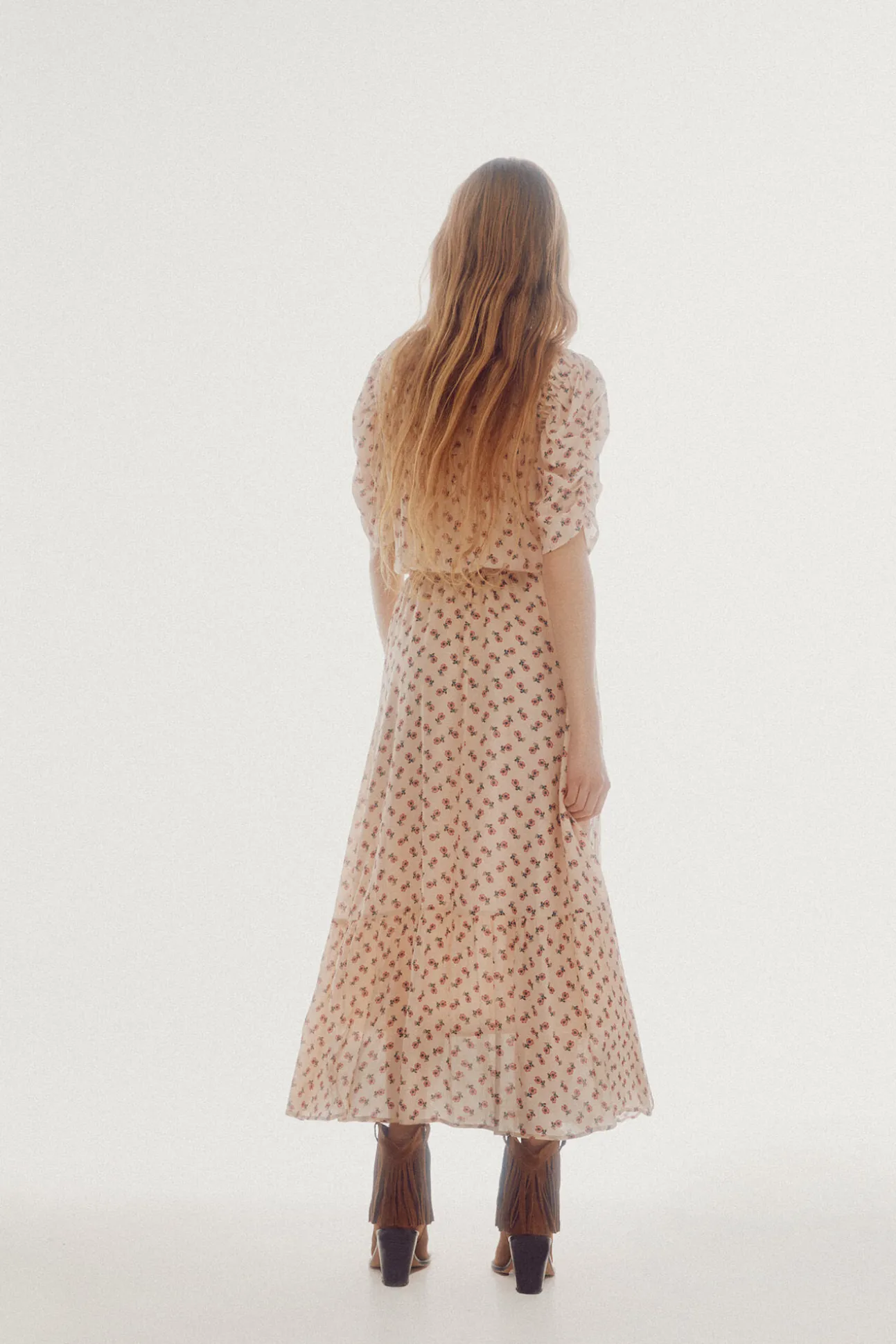 Vestido Estampado Largo