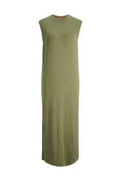 Vestido Largo Con Lyocell