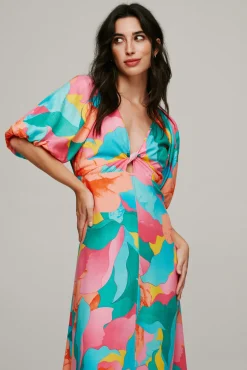 Vestido Largo De Manga Corta