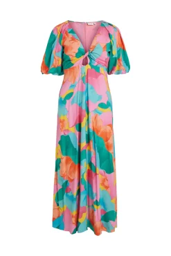 Vestido Largo De Manga Corta