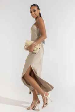 Vestido Largo De Tejido Satinado