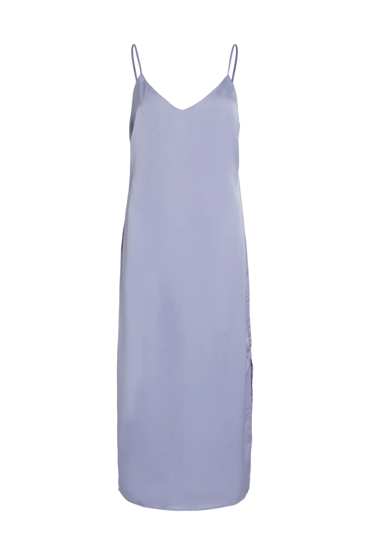 Vestido Largo De Tirantes Satinado