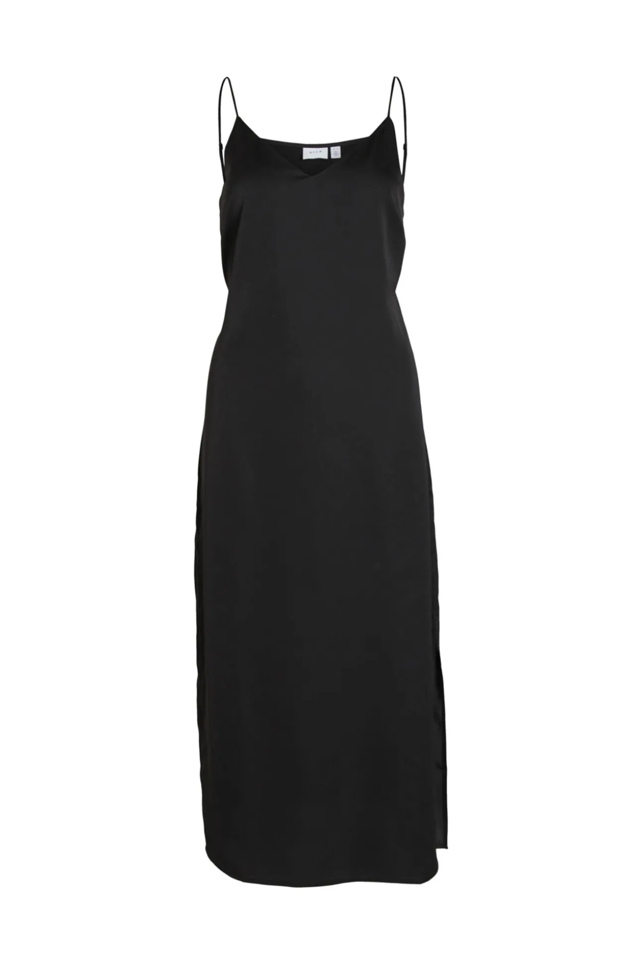 Vestido Largo De Tirantes Satinado