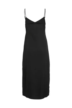 Vestido Largo De Tirantes Satinado