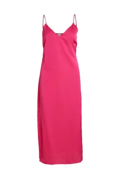 Vestido Largo De Tirantes Satinado