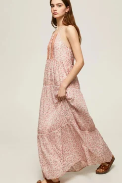 Vestido Largo Estampado.
