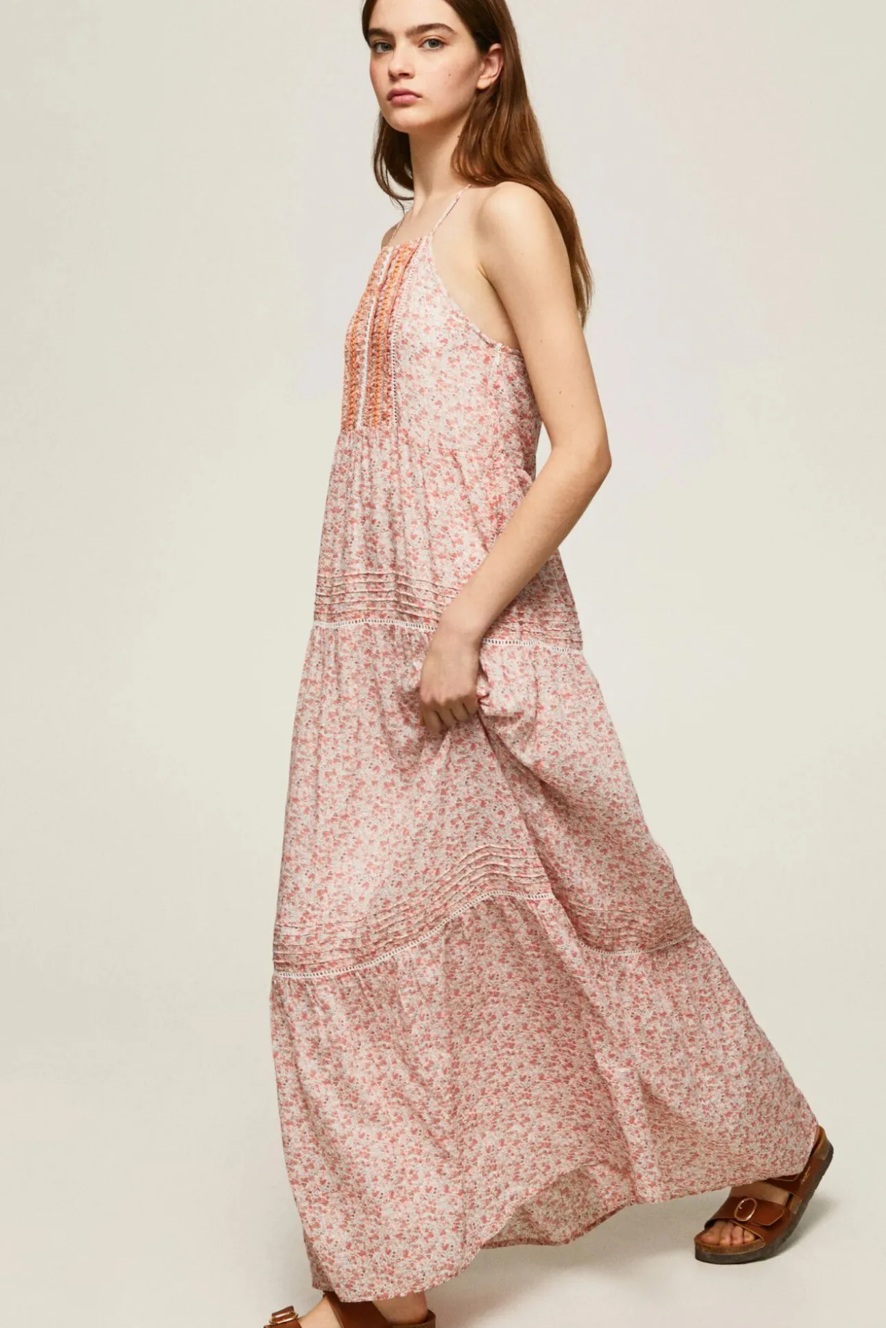 Vestido Largo Estampado.