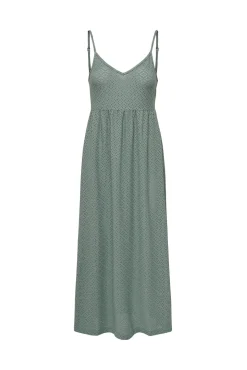 Vestido Largo Fluido De Tirantes