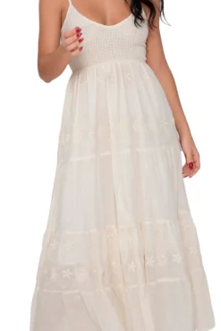 Vestido Listo De Tirantes Bordado